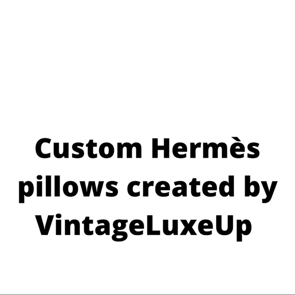 Vintage Hermès Custom Pillows